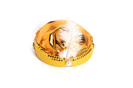 Party carnival hat isolated on white background.の写真素材