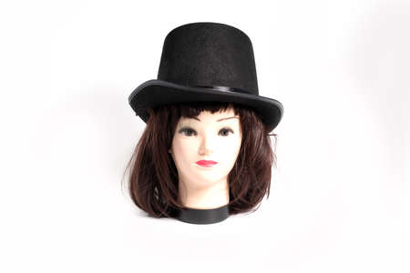 Party carnival hat isolated on white background.の写真素材