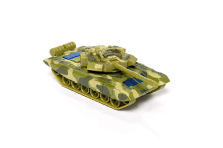Toy tank isolate white on background. Gameの写真素材