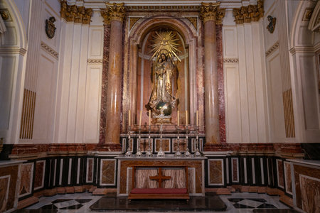 Valencia, Spain Interior of the Catherdral in Valencia.の写真素材