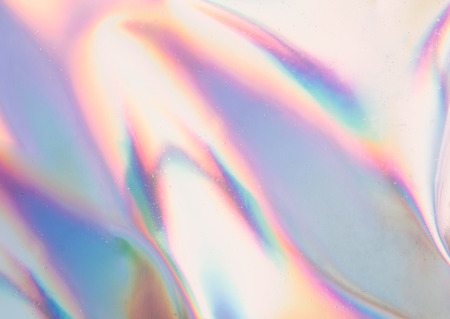 Iridescent background. Holographic Abstract soft pastel colors backdrop. Holographic Foil Backdrop. Trendy creative gradient.の写真素材
