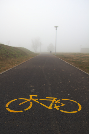 Bicycle wayの写真素材