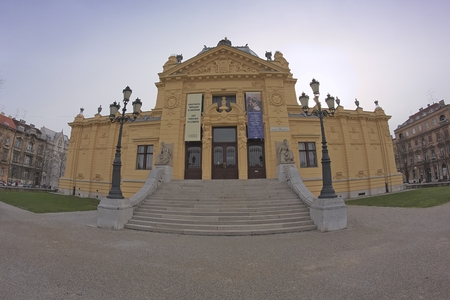 Art pavilion in Zagrebのeditorial素材