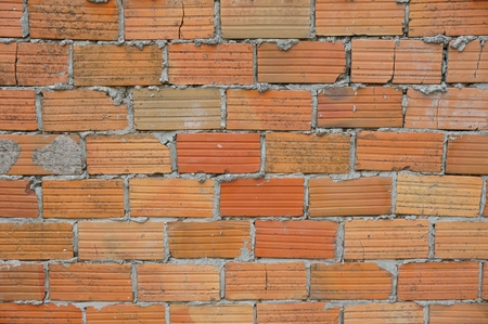 Wall of bricks.