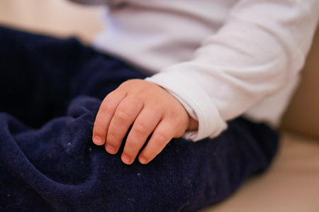 Babys handの写真素材