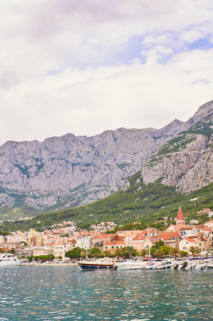 Port in Makarska.のeditorial素材