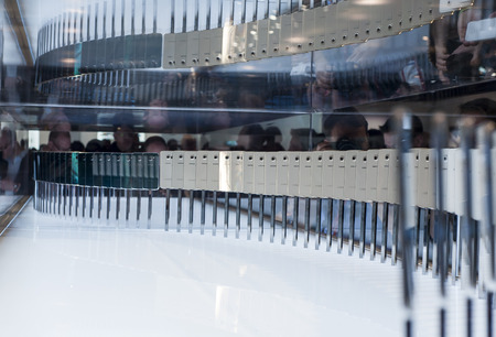 Samsung Galaxy S6 at Mobile World Congress 2015. March 2-5 2015, Barcelona, Spainのeditorial素材