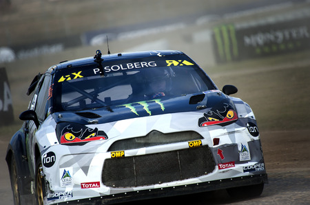 Petter Solberg at FIA WORLD CHAMPIONSHIP RALLYCROSS That celebrates Barcelona at Circuit de...