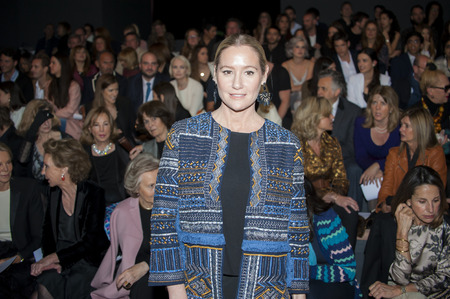 BARCELONA, SPAIN - APRIL 27, 2016: Celebrities during Naeem Khan catwalk during Barcelona Bridal Fashion Week 2016.のeditorial素材