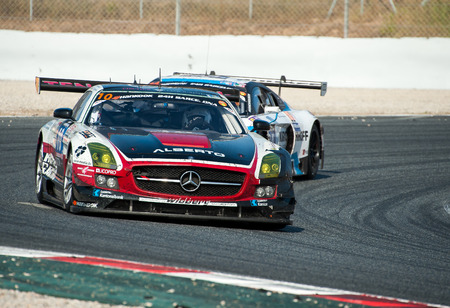 BARCELONA, SPAIN  SEPTEMBER 4, 2016: Team Hofor Racing at 24 hours Endurance Series at Circuit of...