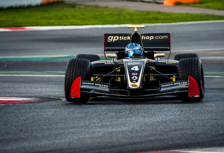 Barcelona, Spain - November 5, 2016: Roy Nissani of Formula V8 3.5 during International GT Open at Circuit of Barcelona Catalonia.のeditorial素材