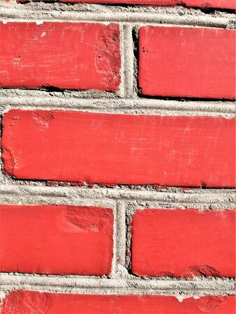 red silicate brick wall surface