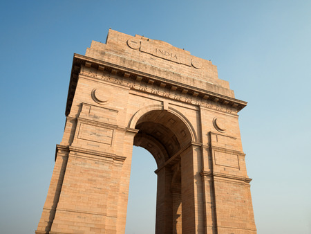 India gate monument in Delhiの写真素材