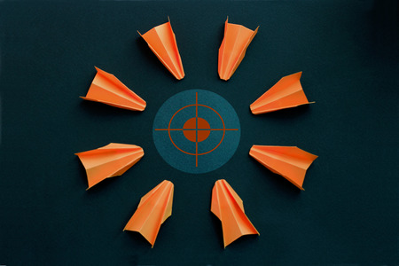 Business concept -  target market, attackの写真素材
