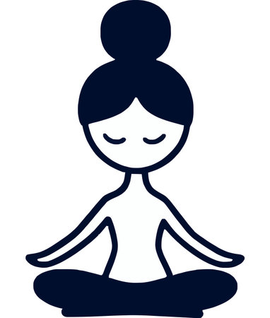 Meditation and Mindfulness for Inner Peaceのイラスト素材
