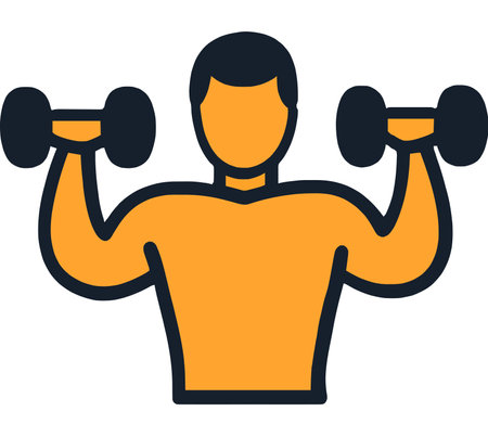 Fitness Bodybuilding Workout Training for Strength Buildingのイラスト素材