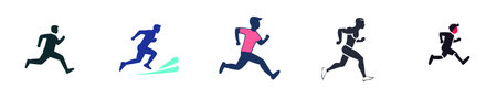 Running Fitness Motion Performance Health Trainingのイラスト素材