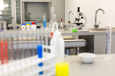 Modern chemistry lab.の写真素材