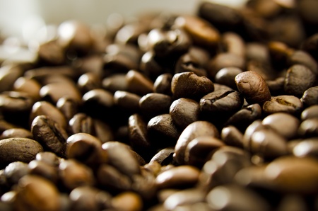 Lot of coffee beansの写真素材