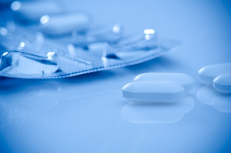 Blue pillの写真素材