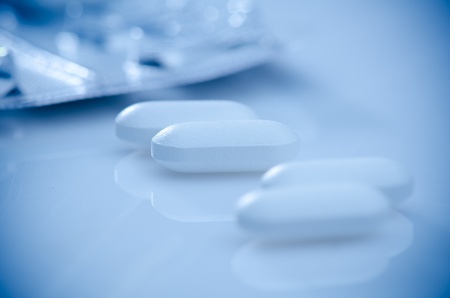 Blue pillの写真素材