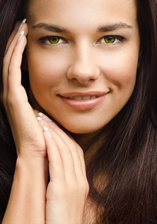 Beauty photo of an Caucasian womanの写真素材