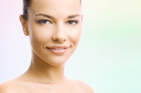 Beauty photo of an Caucasian womanの写真素材