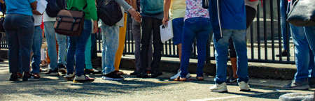 people in public place of the city