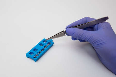 Dental examinations, damond braces system, articulator in a medical clinicの写真素材