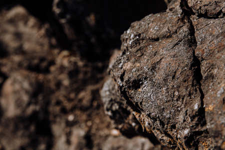 Stone cliff mountain texture, surface precipice of the rock background.の写真素材