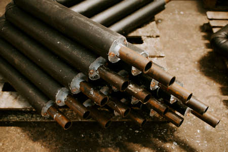 Factory, for the production of insulation for pipes