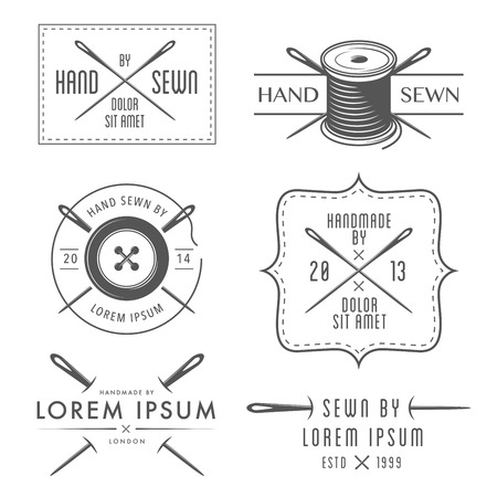 Set of vintage tailor labels and emblemsのイラスト素材