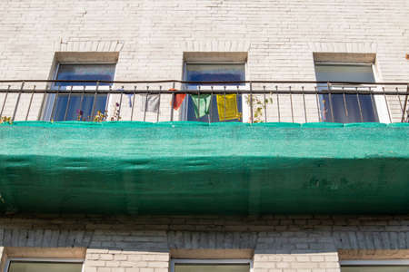 Photos of green balcony in sunny weatherの写真素材