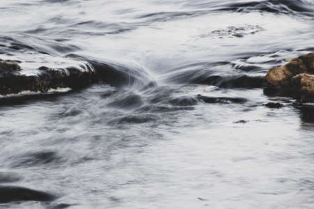 A photo of the water on a long exposure. River in Russiaの写真素材