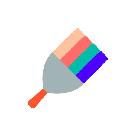 Spatula putty knife. Renovation symbol. Home repair, finishing works. Vector illustration isolated on whiteのイラスト素材