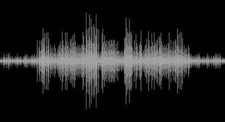 Sound wave. Abstract music pulse background. Vector illustrationのイラスト素材