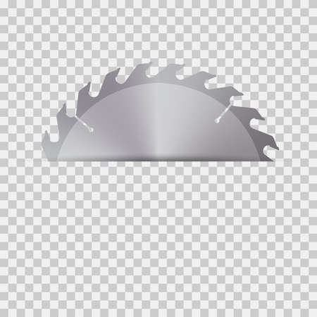 Circular saw blade for wood. Vector illustrationのイラスト素材
