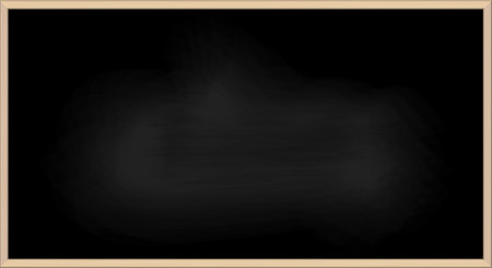 Black chalkboard texture background with wooden frame. Vector illustrationのイラスト素材