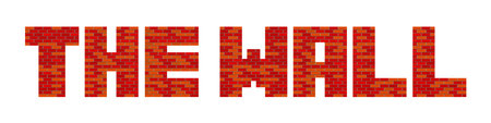 The wall lettering. Vector illustration isolated on white background.のイラスト素材
