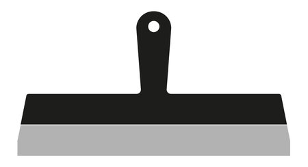 Wide spatula. Flat vector illustration isolated on white background.のイラスト素材