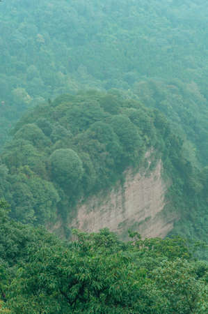 Natural scenery of Qingcheng Mountain in Chengdu, Sichuan, Chinaの写真素材
