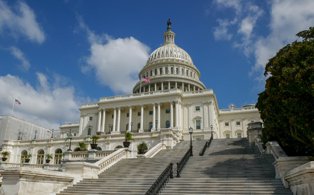 WASHINGTON DC - SEP 2017: United States Capitol building, home of the Congress in Washington DC, USAのeditorial素材
