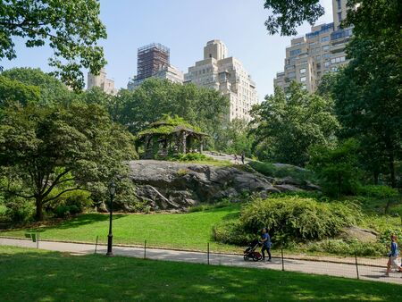 New York - Sep 2017: Central Park view in Manhattan, New York City, USAのeditorial素材