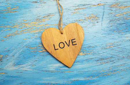 I love heart with an inscriptionの写真素材