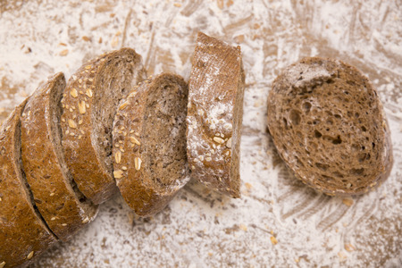 sliced ??brown bread Bavarian