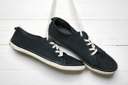 old sneakersの写真素材