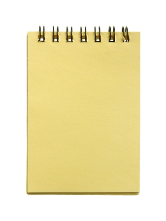 Notebook page isolated on a white background.の写真素材