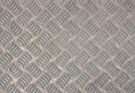 A background of old metal diamond plate.の写真素材