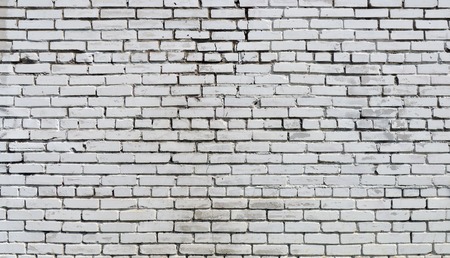 Background. Brick wall painted with white paint.の写真素材