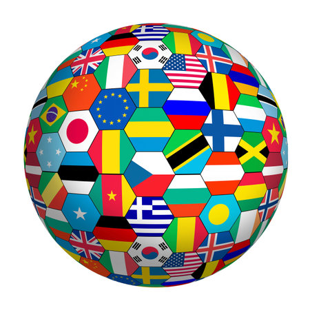 Background Flags of the worldの写真素材